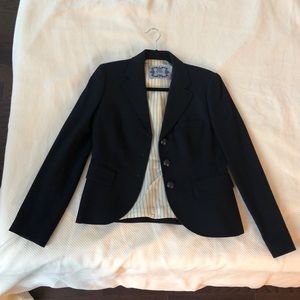 Navy Brooks Brothers Tweed Blazer